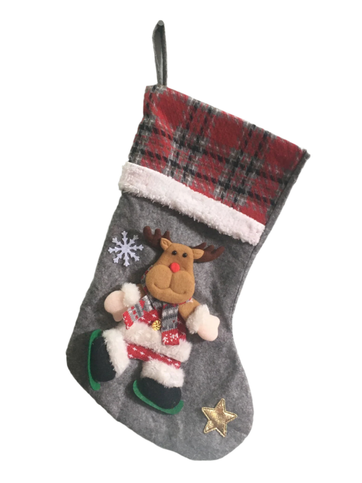 Rudloph the Red Nose Reindeer Christmas Stocking - Kiwi Kids Boutique
