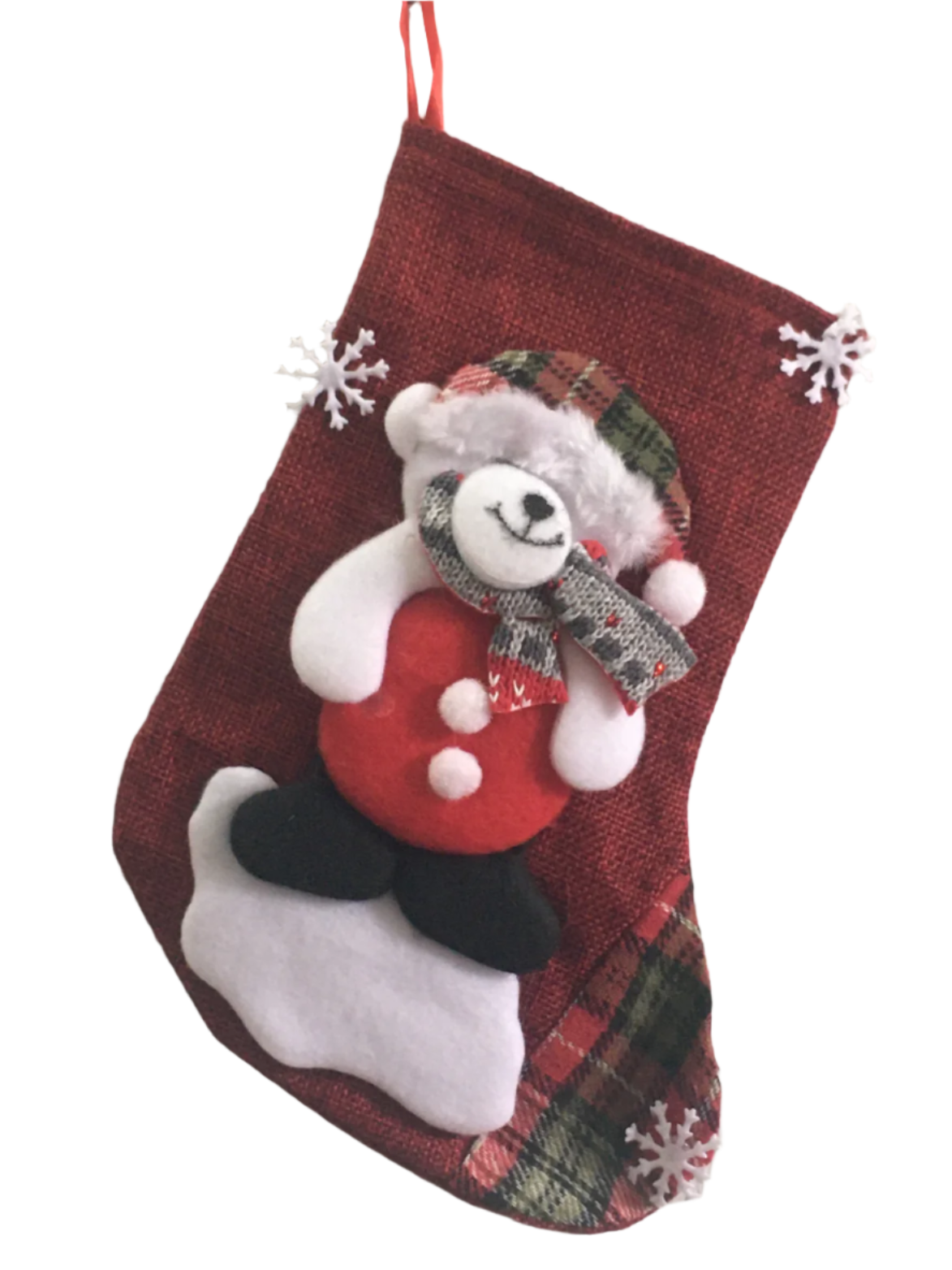 Polar Bear Christmas Stocking - Kiwi Kids Boutique