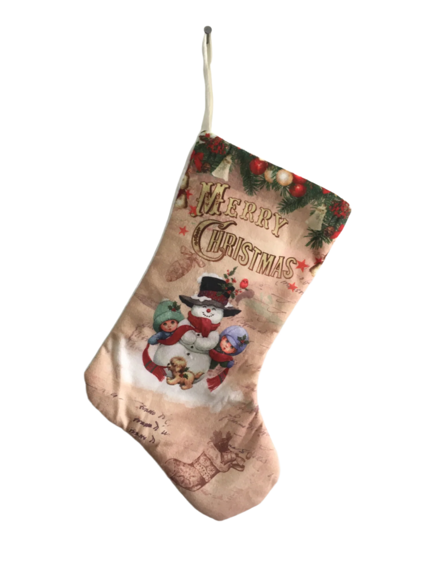 Frosty the Snow Man Merry Christmas Stocking - Kiwi Kids Boutique