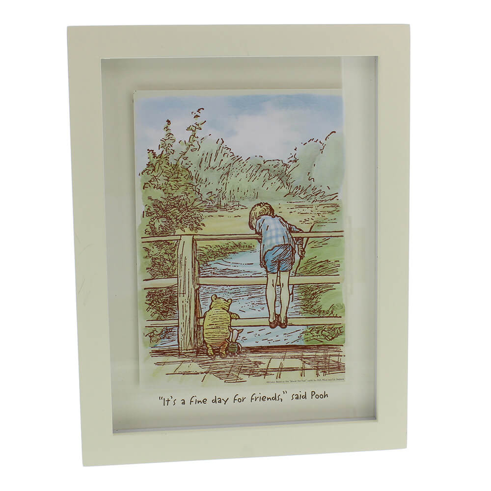 Classic Pooh Wall Plaque "Fine Day For Friends" - Kiwi Kids Boutique