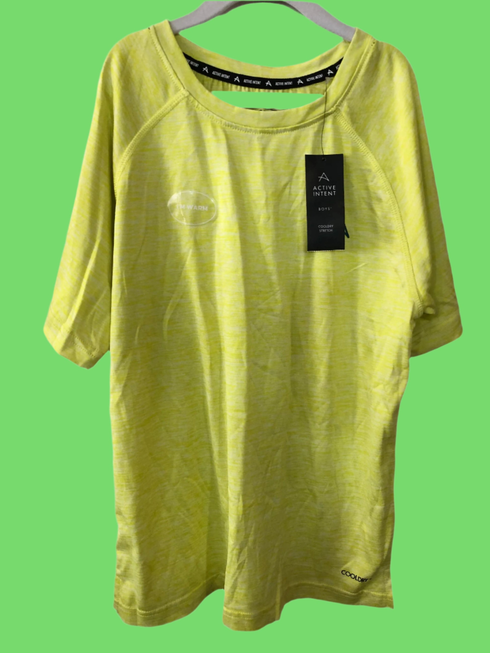 Active Intent Cool Dry T-Shirt Yellow - Kiwi Kids Boutique