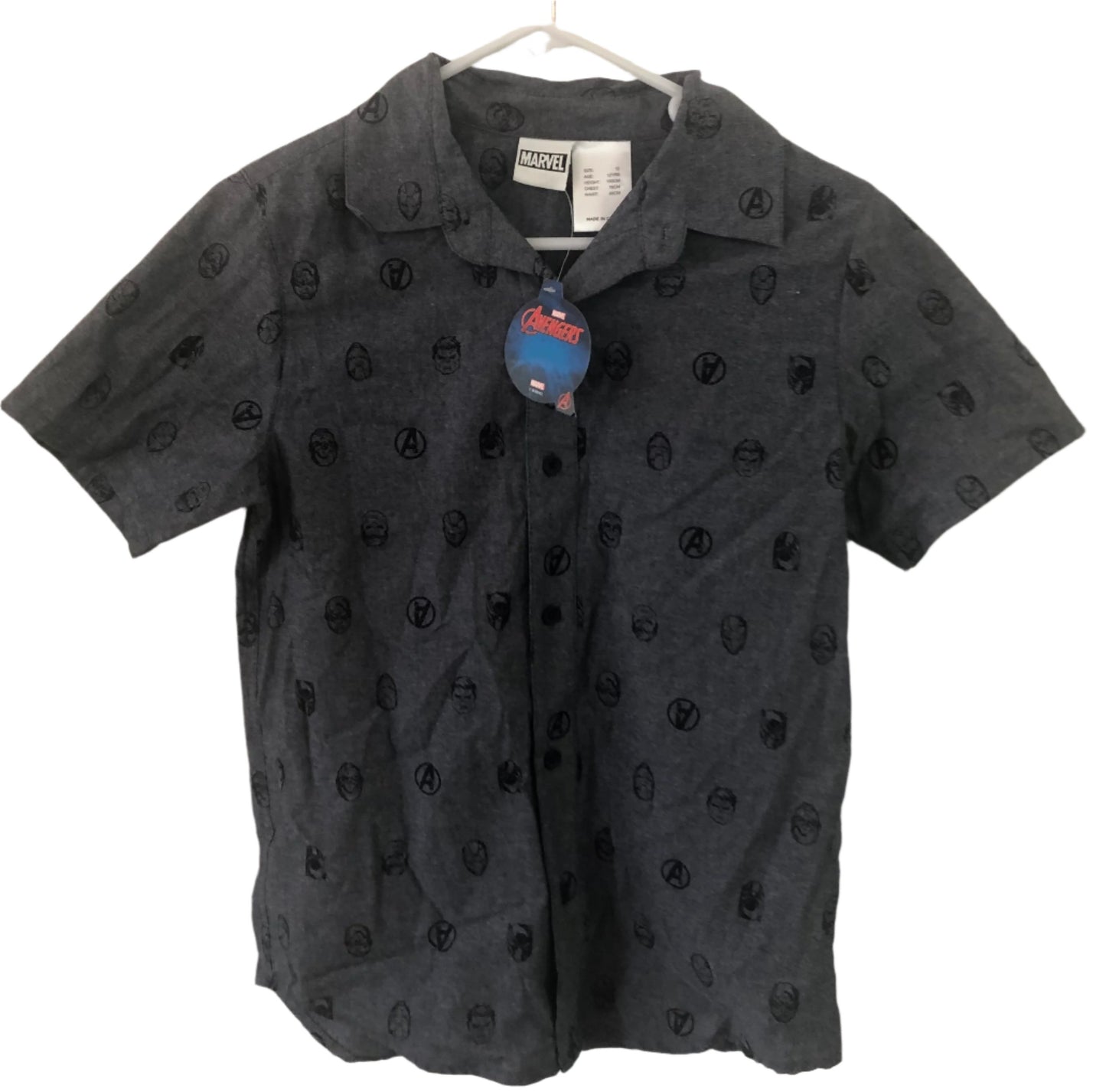 Marvel Avengers Button up Shirt - Kiwi Kids Boutique