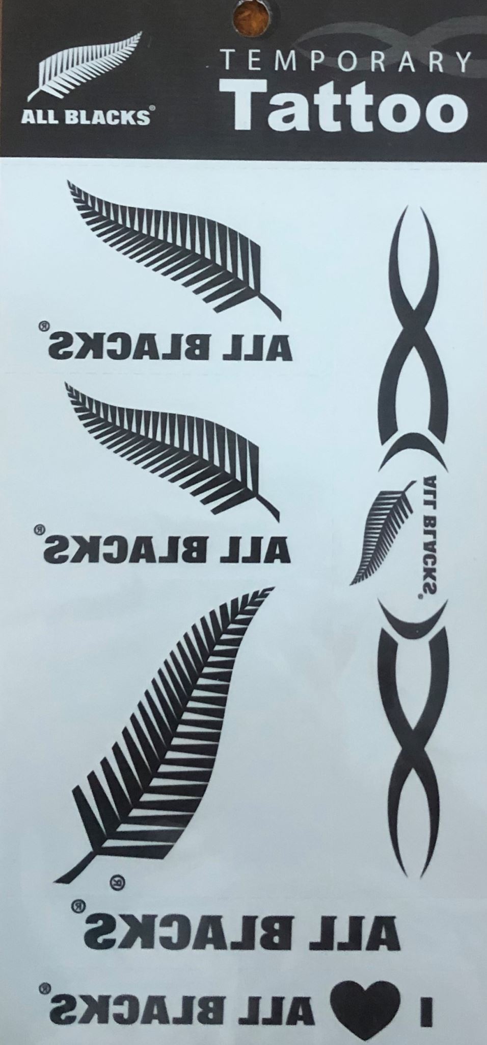 All Blacks Temporary Tattoos - Kiwi Kids Boutique