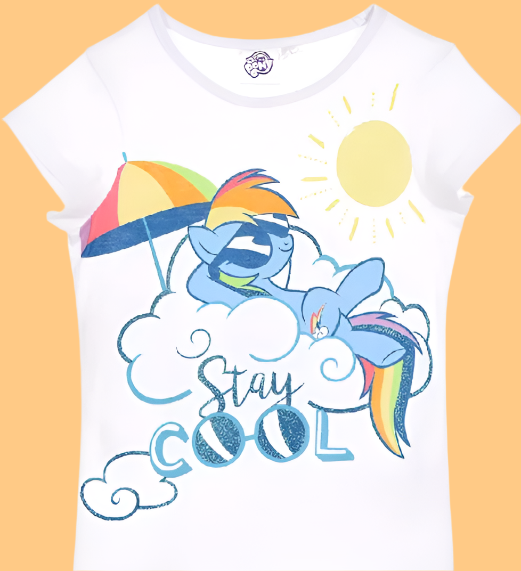 My Little Pony Stay Cool T-Shirt White - Kiwi Kids Boutique