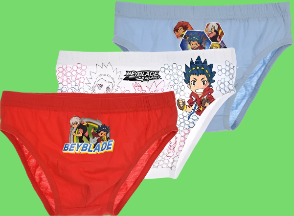 Bayblade Burst 3 Pair of Briefs/Knickers - Kiwi Kids Boutique