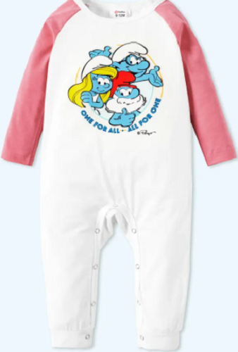 Smurf "One For All And All For One" All In One - Kiwi Kids Boutique