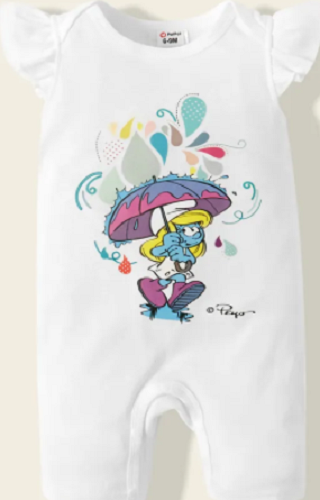 Smurfette All In One - Kiwi Kids Boutique