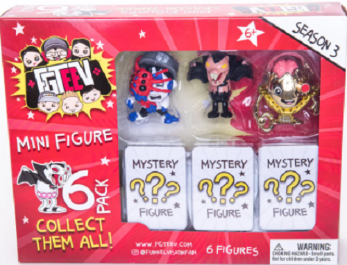 FGTeeV Mini Teev Figure Mystery 6 Pack S - Kiwi Kids Boutique