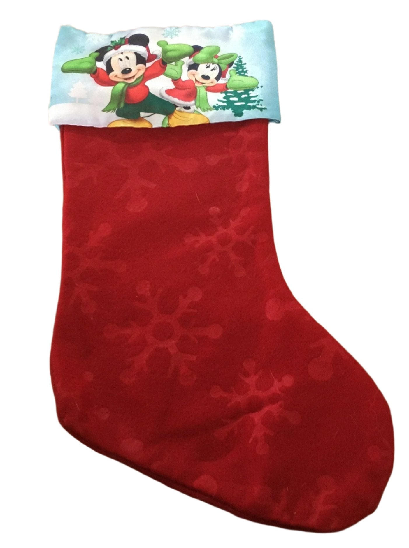 Mickey and Minnie Mouse Christmas Stocking -  Kiwi Kids Boutique