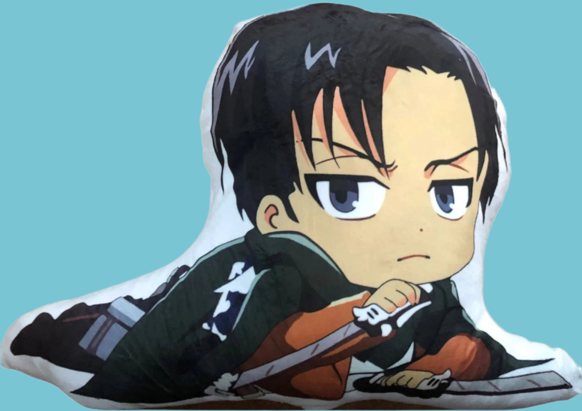 Anime Attack on Titan Levi Plush Cushion - Kiwi Kids Boutique