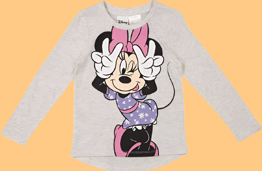 Minnie Mouse T-Shirt Long Sleeved - Kiwi Kids Boutique