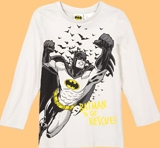 Batman T-Shirt Long Sleeved - Kiwi Kids Boutique