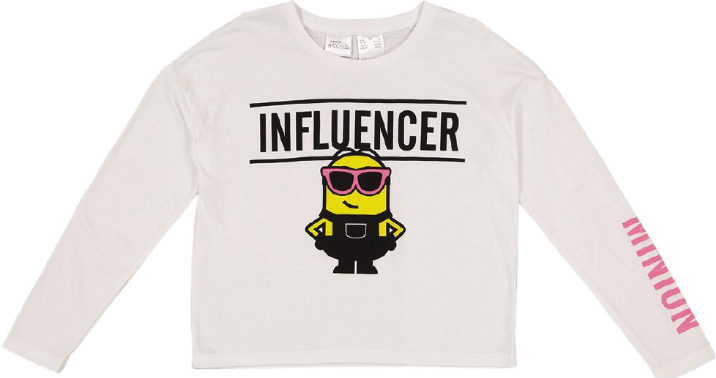 Minions Influencer T-Shirt Long Sleeved - Kiwi Kids Boutique