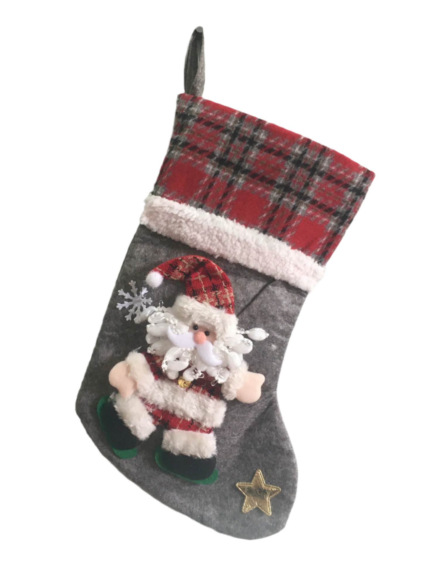 Santa Clause Christmas Stocking -  Kiwi Kids Boutique