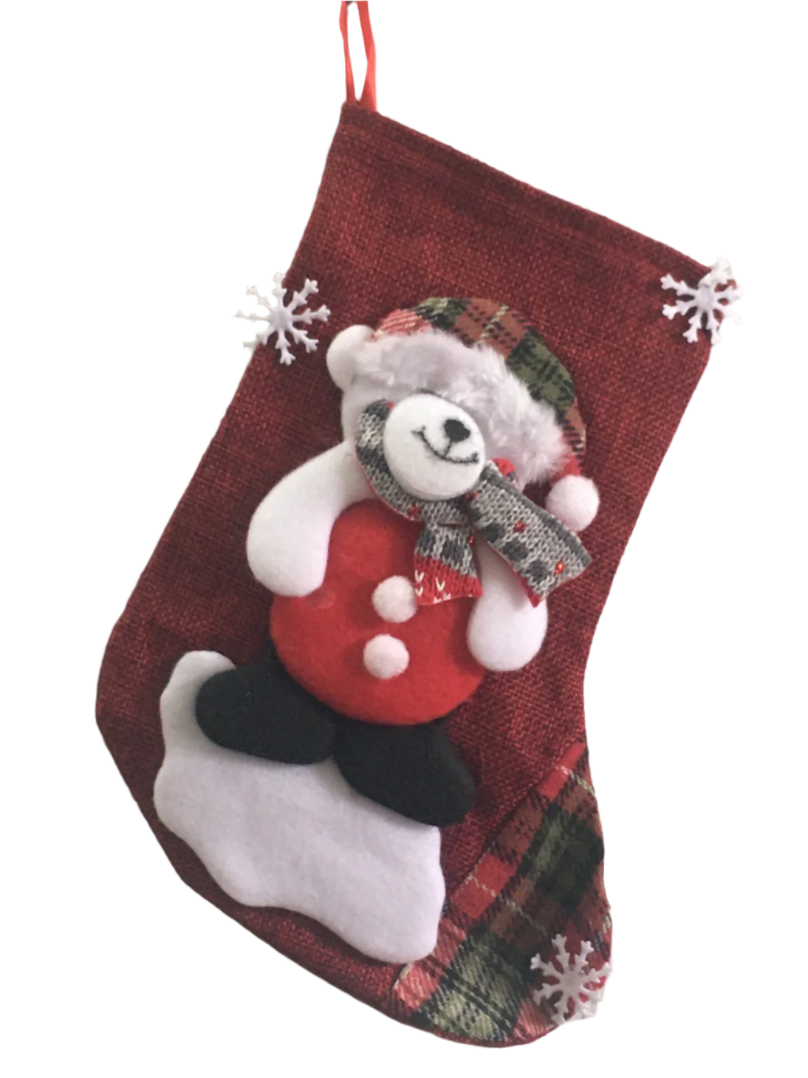 Polar Bear Christmas Stocking -  Kiwi Kids Boutique