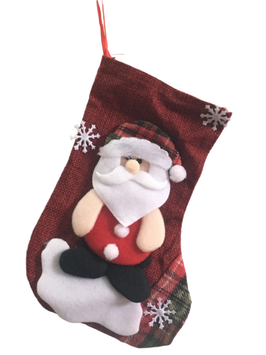 Santa Clause Christmas Stocking -  Kiwi Kids Boutique