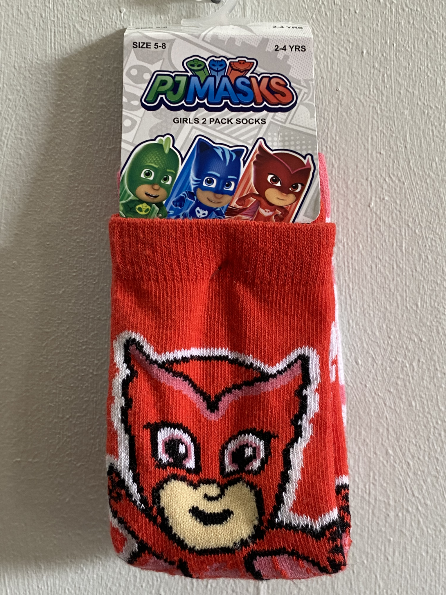 PJ Masks Socks 2 Pair Size 5-8 Shoe - Kiwi Kids Boutique