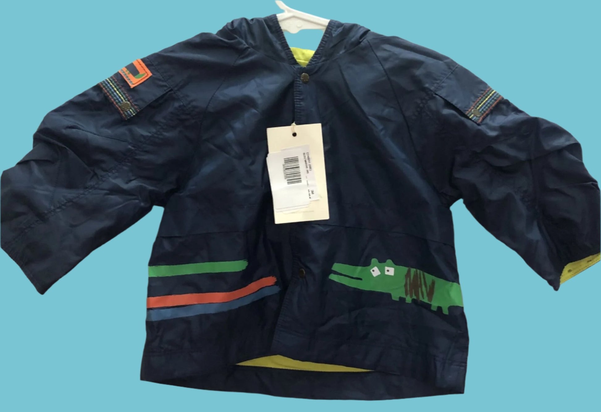 Catimini Wet Weather Jacket Blue - Kiwi Kids Boutique