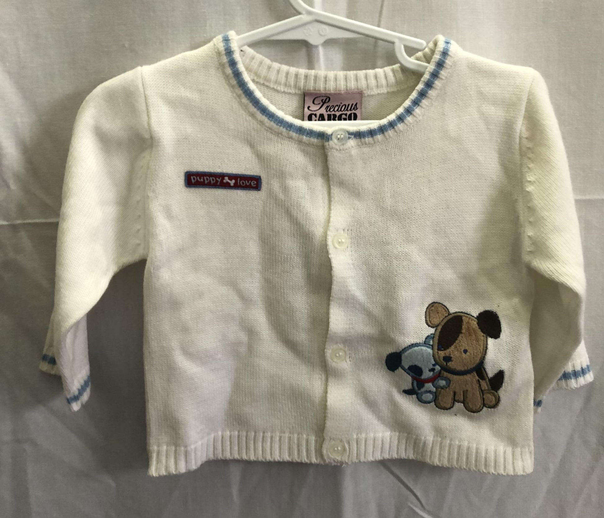 Precious Cargo Cardigan White - Kiwi Kids Boutique