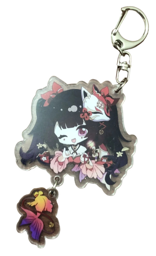 Anime Genshin Impact Character Keyring - Kiwi Kids Boutique