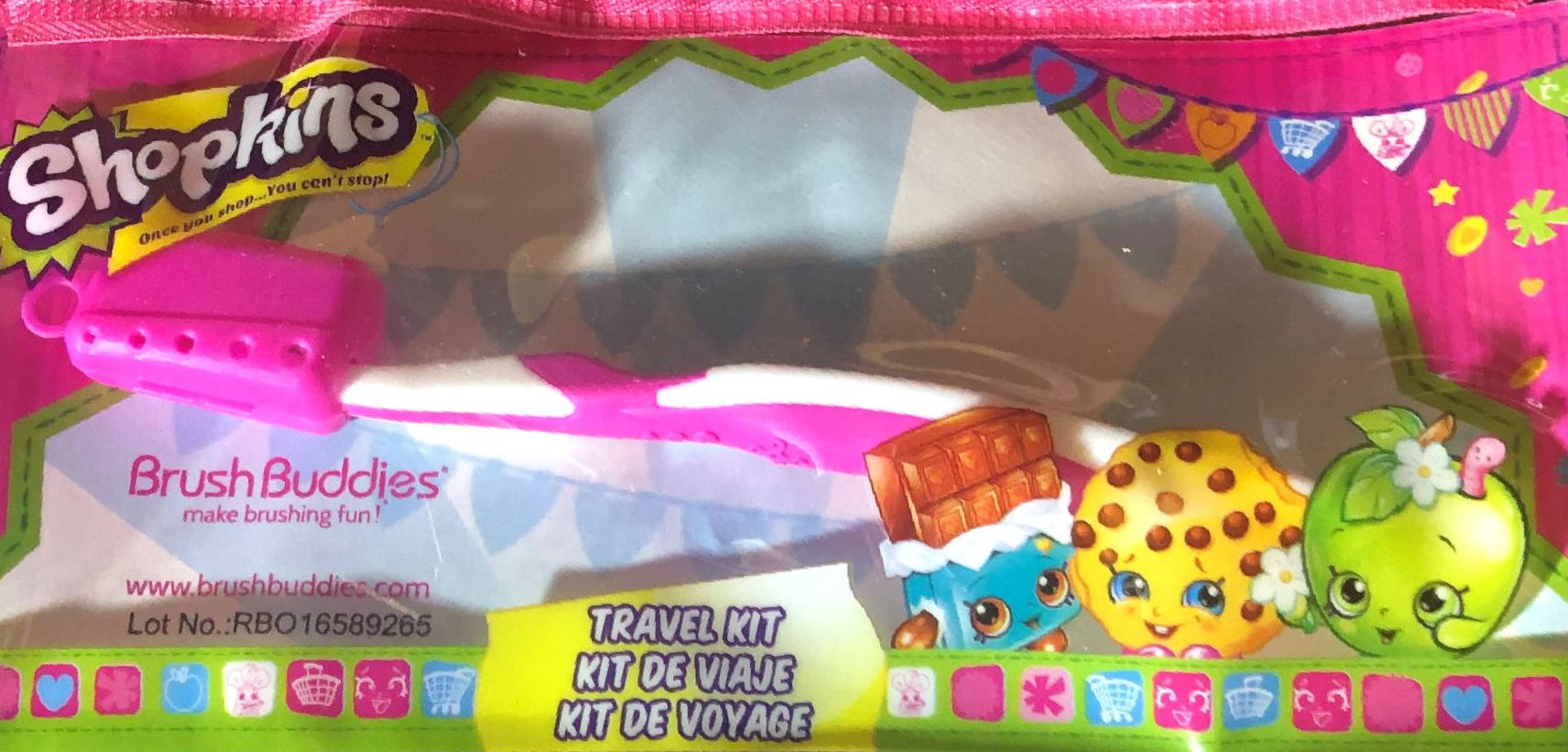 Shopkins Toothbrush and Bag - Kiwi Kids Boutique