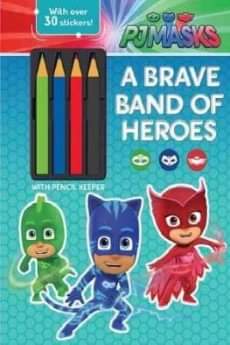 PJ Masks A Brave Band of Heroes colouring in book - Kiwi Kids Boutique