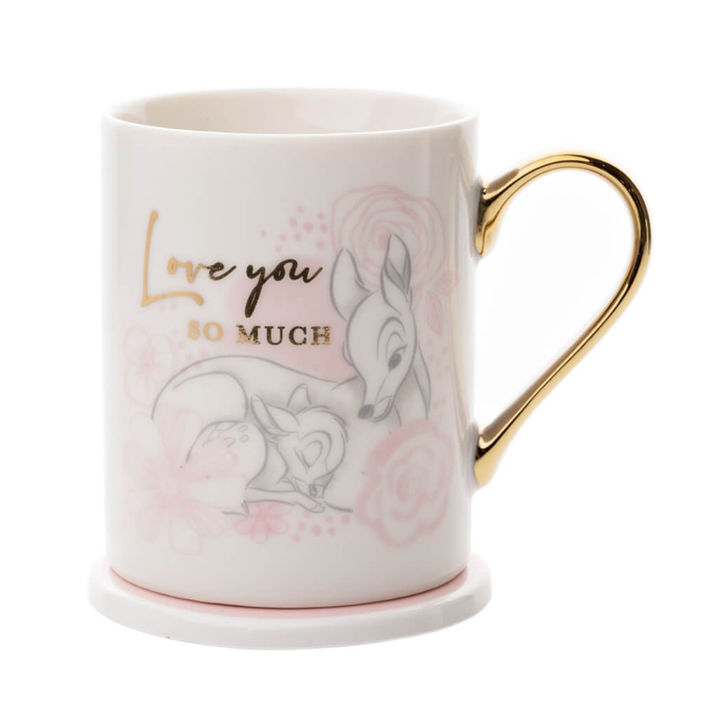 Bambi Mug and Coaster - Love You So Much -  Kiwi Kids Boutique