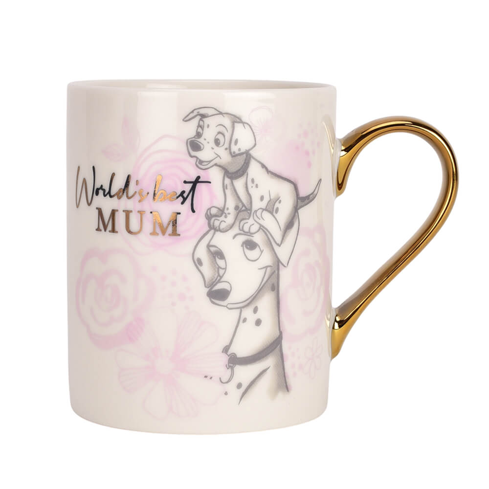 101 Dalmation Mug and Coaster - Worlds Best Mum -  Kiwi Kids Boutique