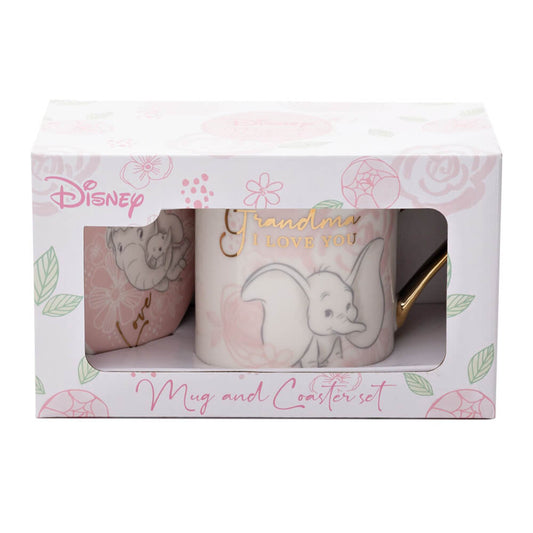 Dumbo Mug and Coaster - Grandma I Love You -  Kiwi Kids Boutique