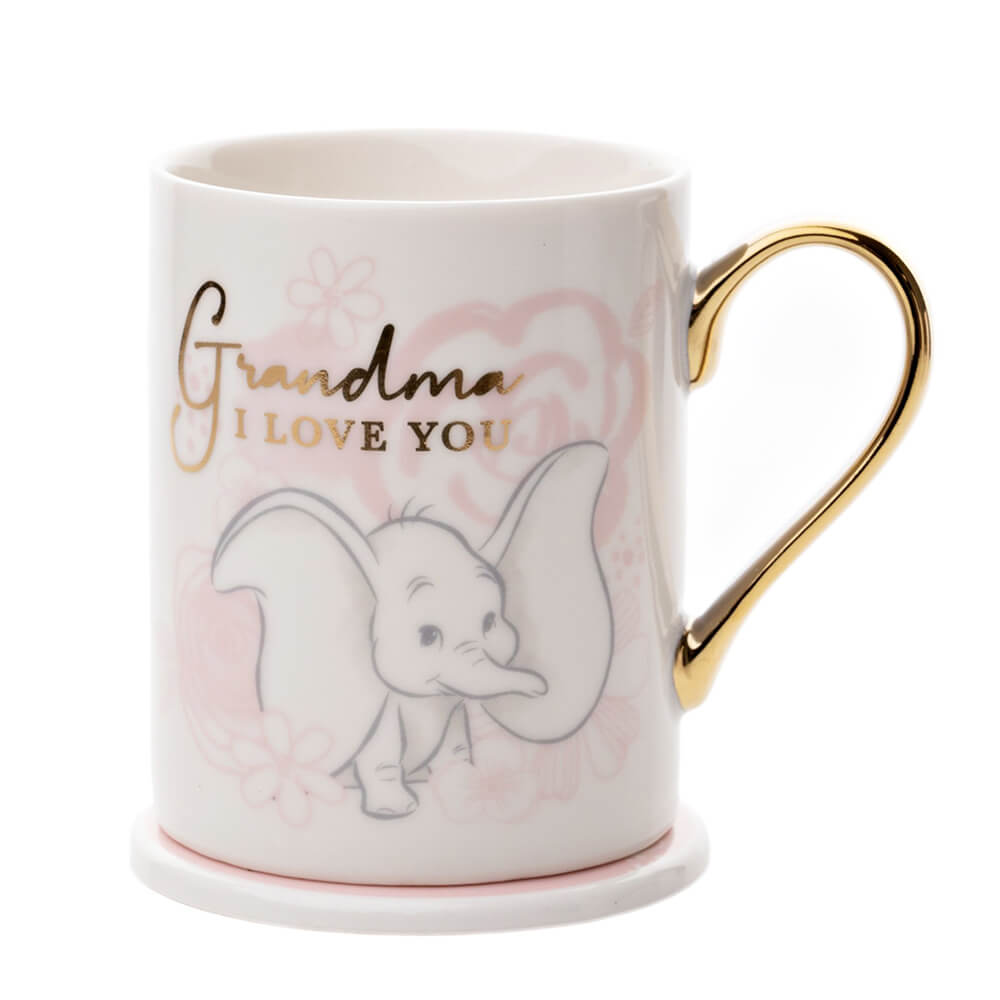 Dumbo Mug and Coaster - Grandma I Love You -  Kiwi Kids Boutique