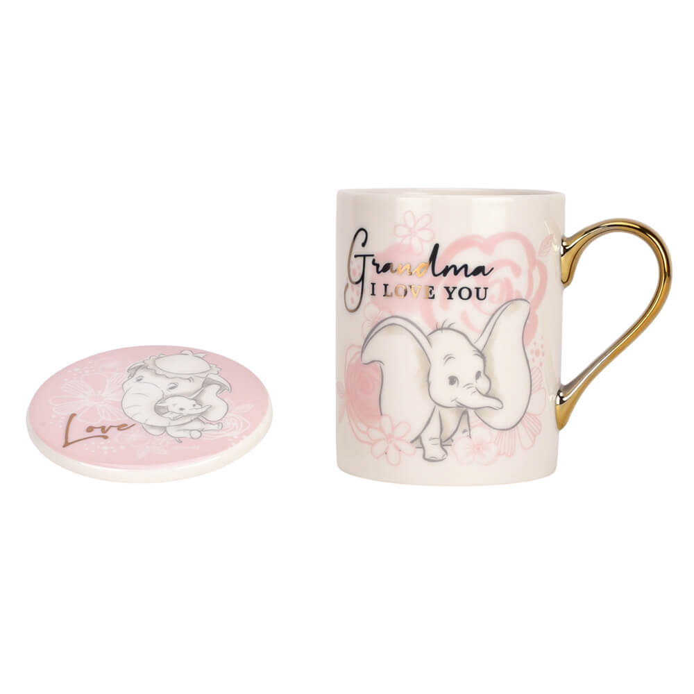 Dumbo Mug and Coaster - Grandma I Love You -  Kiwi Kids Boutique