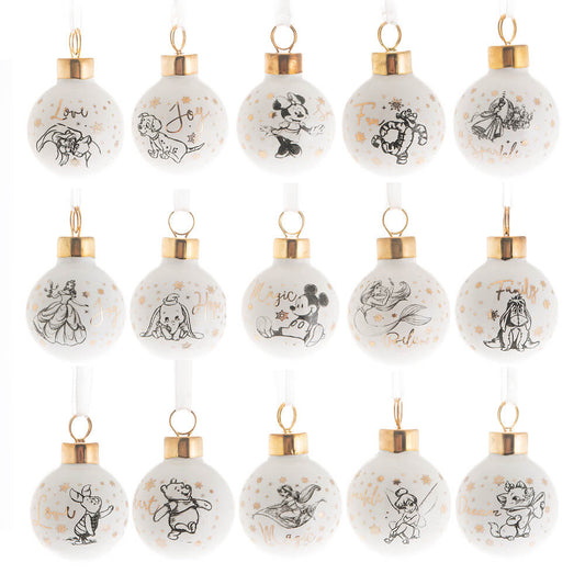 Disney Ceramic Mini Baubles - Set of 15 -  Kiwi Kids Boutique