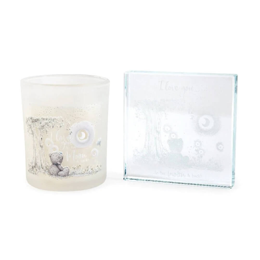 Me to You - Moon & Back Candle & Glass Plaque Set -  Kiwi Kids Boutique