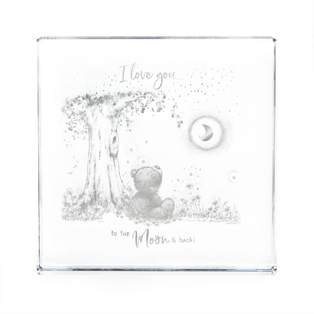 Me to You - Moon & Back Candle & Glass Plaque Set -  Kiwi Kids Boutique